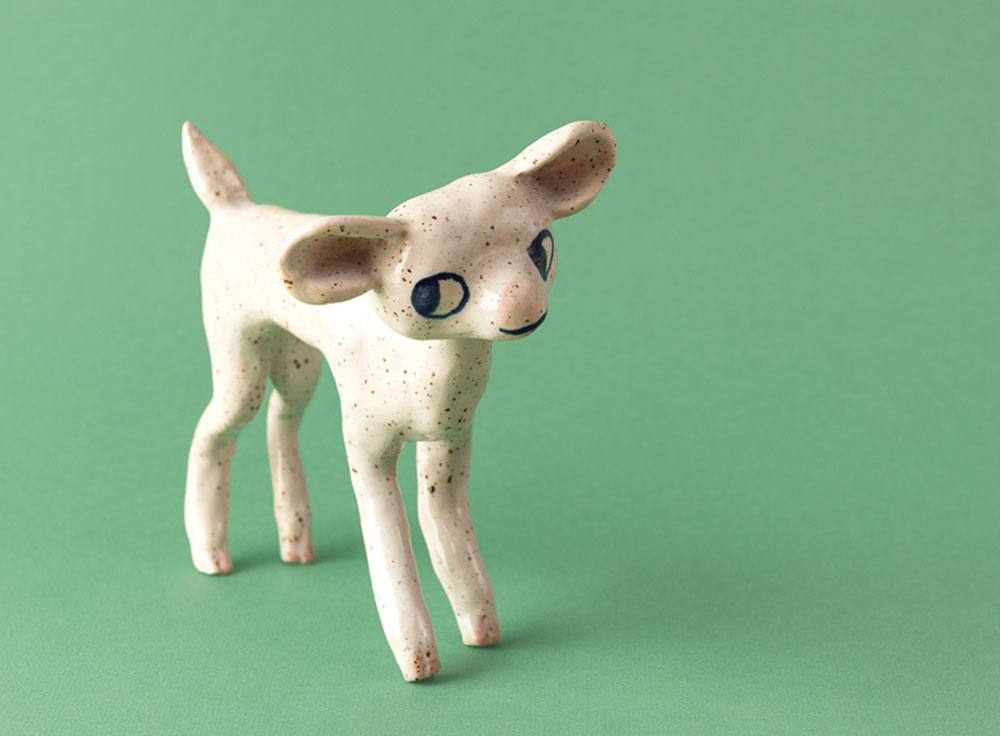 Cervatillo de cerámica